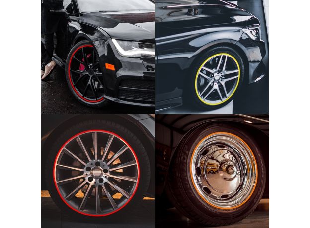 Car Wheel Rim Protector Decor Strip Rubber Tire Guard Line Rimblades Car Styling Moulding Trim Wheel