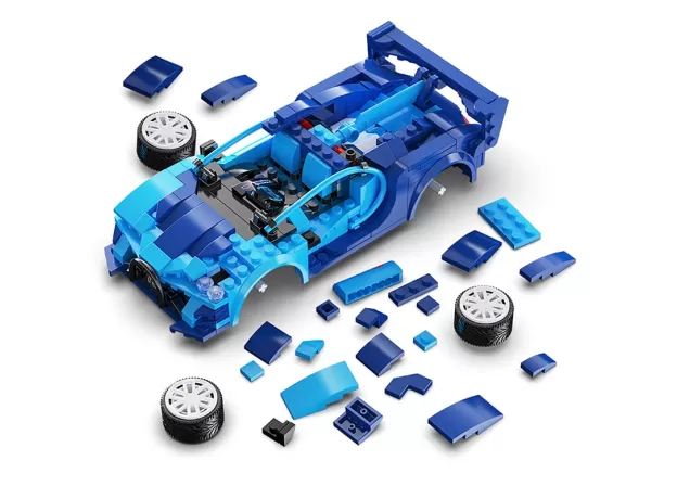 REMOTE CONTROL SPORTS CAR MODEL BUILDING BLOCKS TECHNICAL RC RACING CAR BRICKS