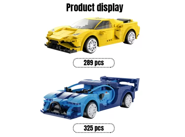 REMOTE CONTROL SPORTS CAR MODEL BUILDING BLOCKS TECHNICAL RC RACING CAR BRICKS