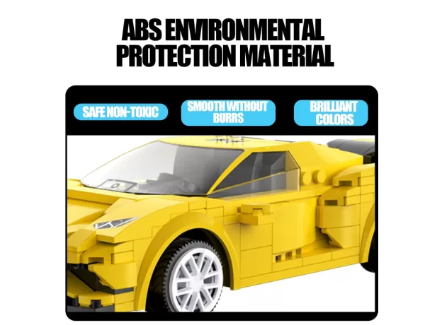 REMOTE CONTROL SPORTS CAR MODEL BUILDING BLOCKS TECHNICAL RC RACING CAR BRICKS