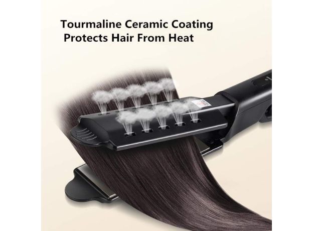 Adjustment Ceramic Tourmaline Ionic Flat Iron Curling Hair Straightener For Women Hair