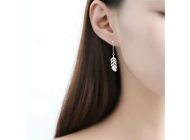 SHORT CREATIVE 925 STERLING SILVER TEMPERAMENT PERSONALITY TRENDY FEMALE DANGLE EARRINGS