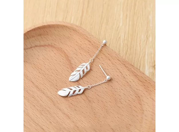 SHORT CREATIVE 925 STERLING SILVER TEMPERAMENT PERSONALITY TRENDY FEMALE DANGLE EARRINGS