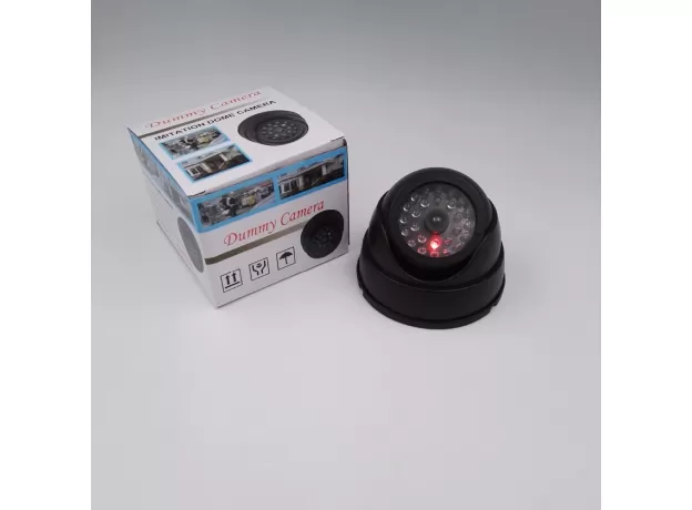 CCTV FAKE SIMULATION DUMMY CAMERA HOME SURVEILLANCE SECURITY DOME MINI CAMERA FLASHING LED