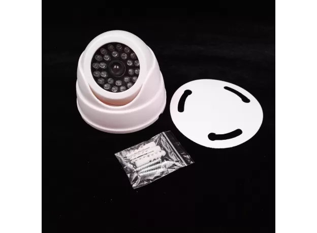 CCTV FAKE SIMULATION DUMMY CAMERA HOME SURVEILLANCE SECURITY DOME MINI CAMERA FLASHING LED