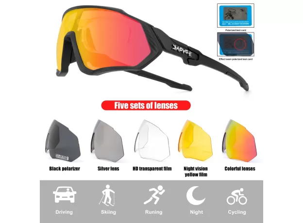 SUNGLASSES POLARIZED SPORTS CYCLING GLASSES GOGGLES BICYCLE MOUNTAIN BIKE GLASSES