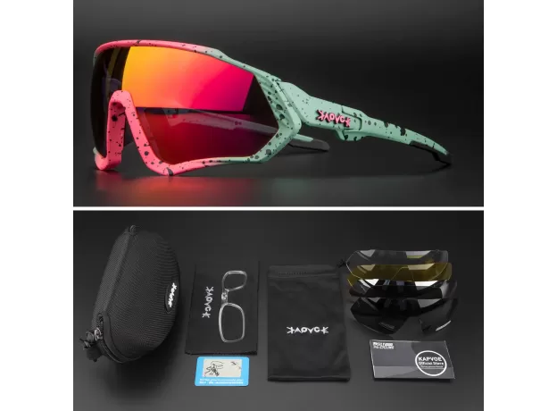 SUNGLASSES POLARIZED SPORTS CYCLING GLASSES GOGGLES BICYCLE MOUNTAIN BIKE GLASSES