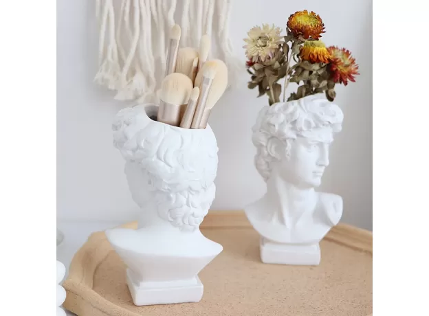 BRUSH DESKTOP STORAGE BOX STUDENT PENHOLDER VASE DECORATION ORNAMENT PEN HOLDER VASE