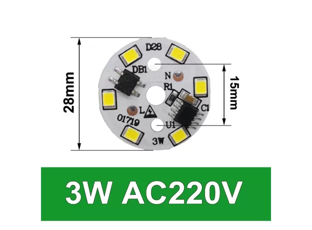 10PCS AC PCB SMD2835 3W 5W 7W 9W 12W 15W INTEGRATED IC DRIVER, LED BEADS SMART IC SMD, LED LIGHT