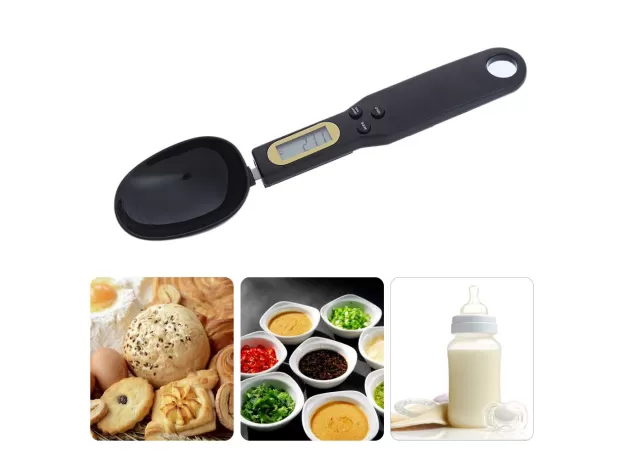 DIGITAL MEASURING SPOONS ELECTRONIC LCD DIGITAL SPOON WEIGHT VOLUME FOOD SCALE GRAM