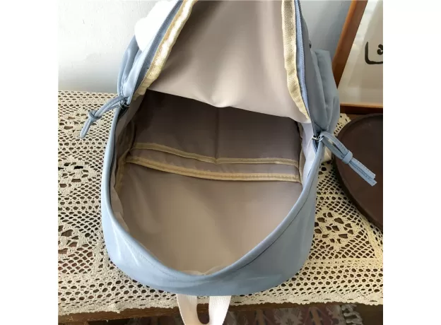 SCHOOL BACKPACK LARGE SOLID COLOR GIRLS TRAVEL BAG COLLEGE SCHOOLBAG FEMALE LAPTOP BACK