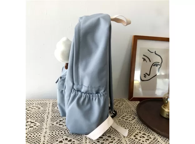 SCHOOL BACKPACK LARGE SOLID COLOR GIRLS TRAVEL BAG COLLEGE SCHOOLBAG FEMALE LAPTOP BACK
