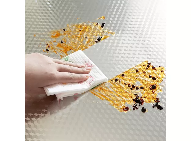 STICKERS ALUMINUM FOIL KITCHEN STOVE CABINET SELF ADHESIVE WALL STICKER DIY WALLPAPER