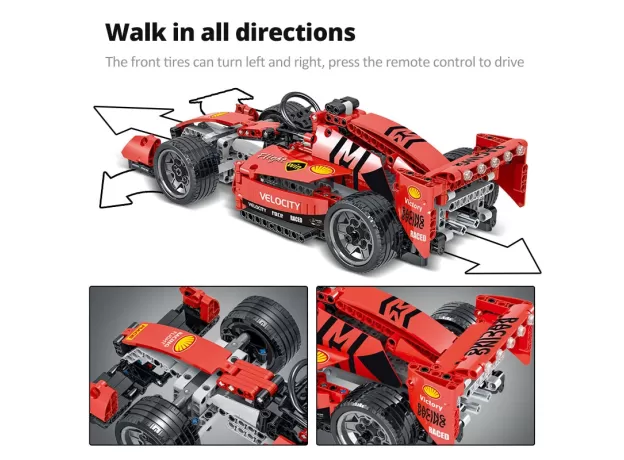 RC RACING CAR BUILDING BLOCKS – CITY CREATOR REMOTE CONTROL DRIFT VEHICLE