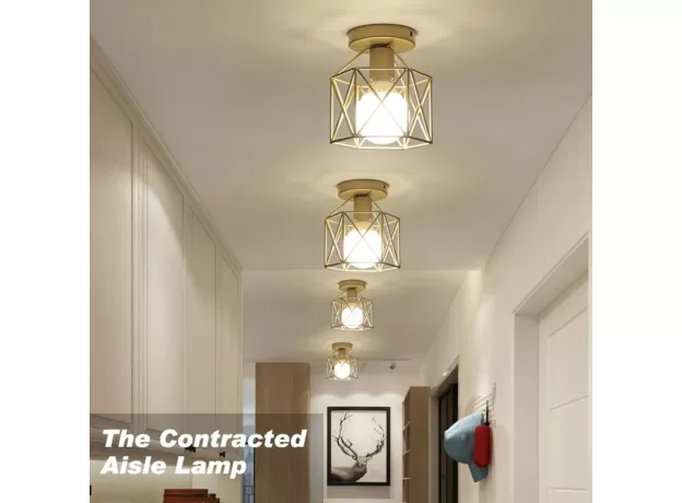 GOLD SHADE HOME DECORATION CEILING LIGHTS METAL HOUSEHOLD ACCESSORIES CEILING LAMP