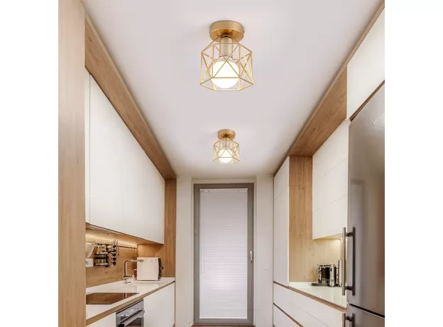 GOLD SHADE HOME DECORATION CEILING LIGHTS METAL HOUSEHOLD ACCESSORIES CEILING LAMP