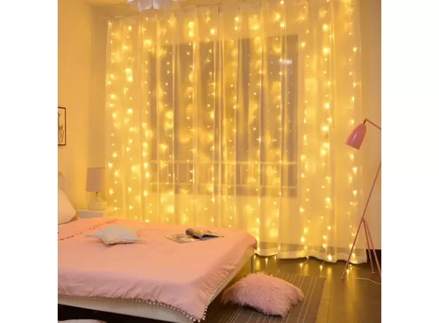 CHRISTMAS LIGHTS CURTAIN GARLAND MERRY CHRISTMAS DECORATIONS FOR HOME CHRISTMAS ORNAMENTS XMAS