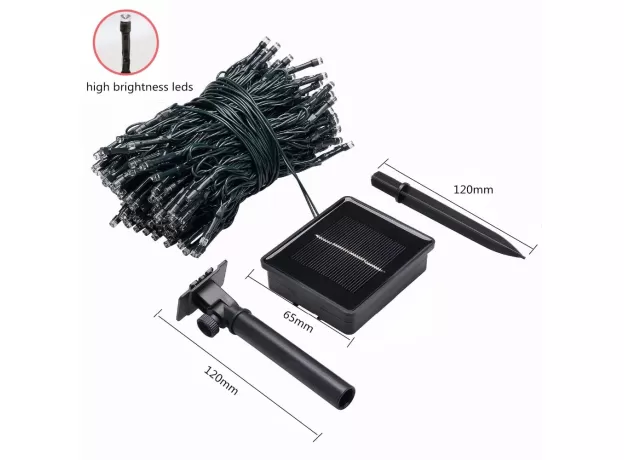 SOLAR STRING LAMPS FOR GARDEN WATERPROOF OUTDOOR LIGHTING 5M 7M 12M 22M 6V CHRISTMAS XMAS