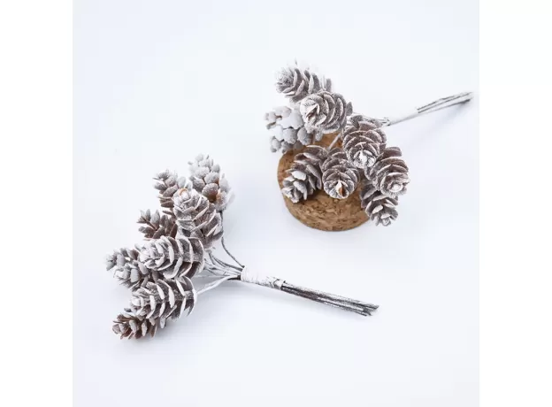 10PCS/BUNDLE ARTIFICIAL PLANTS FAKE PINE CONE DECORATIVE FLOWERS WREATHS CHRISTMAS HOME