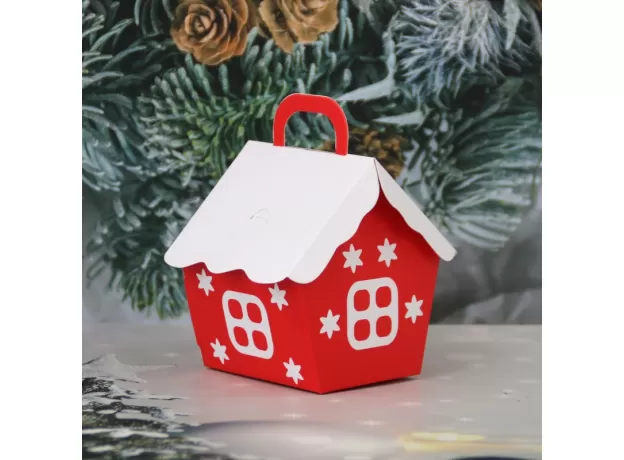 10PCS CHRISTMAS CANDY BOX BAGS SANTA CLAUS GIFT BOX DIY COOKIE PACKAGING
