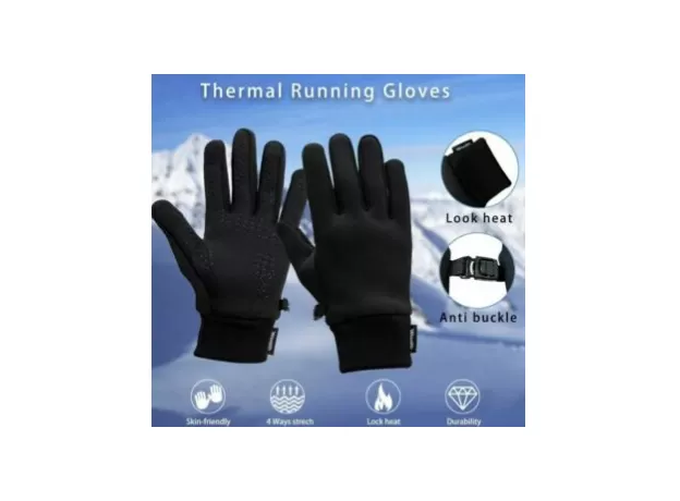 WEELTH RUNNING TOUCHSCREEN GLOVES, NON-SLIP WEAR-RESISTAN ELASTIC GLOVES- L