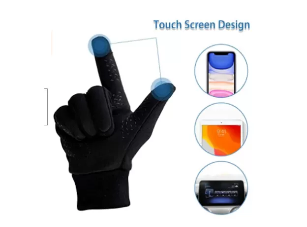 WEELTH RUNNING TOUCHSCREEN GLOVES, NON-SLIP WEAR-RESISTAN ELASTIC GLOVES- L