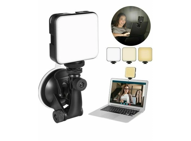 Video Conference Lighting Kit Dimmable & Rechargeable Conference Call Light Zoom