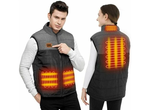 ELECTRIC MEN'S HEATED VEST JACKET WINTER BODY WARMER WINDPROOF COATS TOP UK