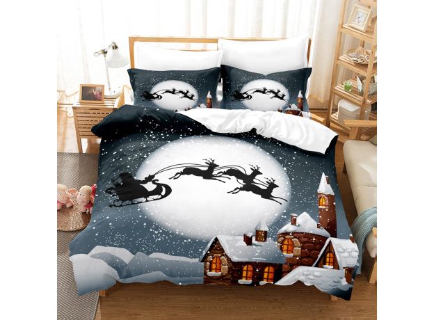 Christmas Snow Bedding Set 3d Duvet Cover Sets Comforter Bed