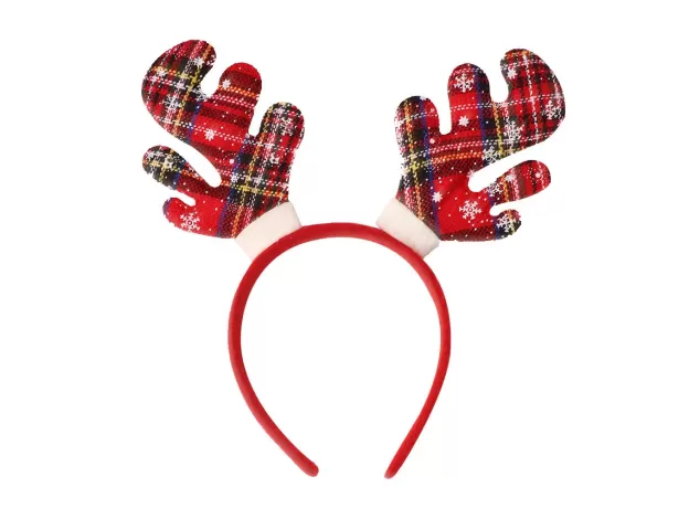 MINI HAT CHRISTMAS HEADBAND SANTA XMAS PARTY DIY DECOR ELK DOUBLE HAIR BAND
