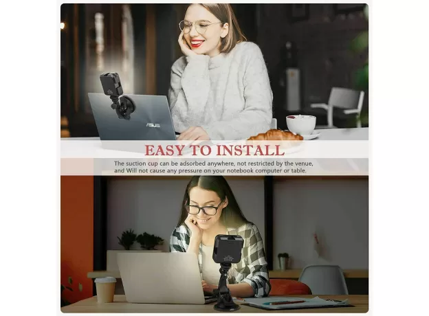 VIDEO CONFERENCE LIGHTING KIT, LAPTOP WEBCAM LIGHTING WITH SUCTION CUP, LED CAME