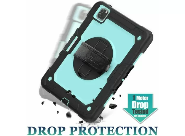 IPAD PRO 11 CASE SHOCKPROOF IPAD SHOCKPROOF CASE WITH SCREEN PROTECTOR SKYBLUE