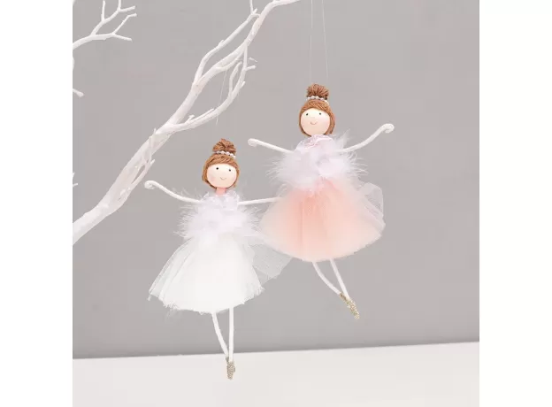 2021 CHRISTMAS ORNAMENT EXQUISITE NET YARN PLUSH BALLERINA GIRL DOLL CHRISTMAS TREE PENDANT NEW YEAR CHRISTMAS