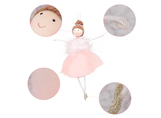 2021 CHRISTMAS ORNAMENT EXQUISITE NET YARN PLUSH BALLERINA GIRL DOLL CHRISTMAS TREE PENDANT NEW YEAR CHRISTMAS