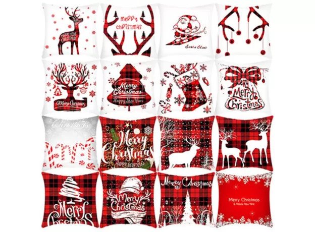 45CM CHRISTMAS CUSHION COVER NAVIDAD MERRY CHRISTMAS DECORATIONS FOR HOME 2021 XMAS NOEL CRISTMAS