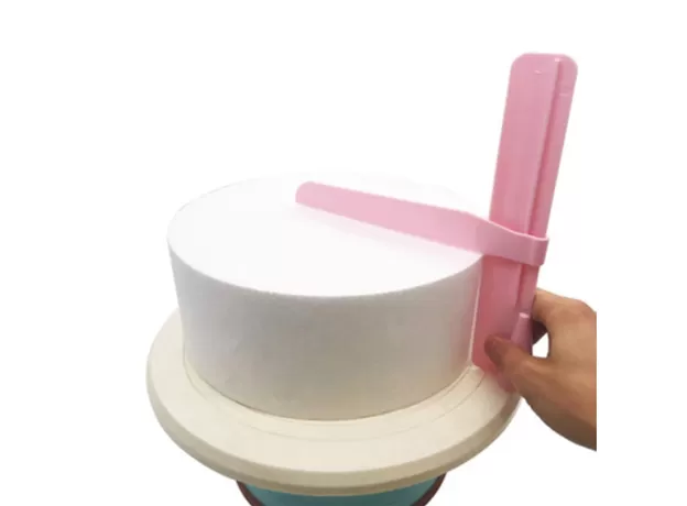 CAKE SCREED ADJUSTABLE HEIGHT SCRAPER EDGE SMOOTHER DIY CAKE DECORATION ACCESSORIES LEVEL ROTATING CAKE