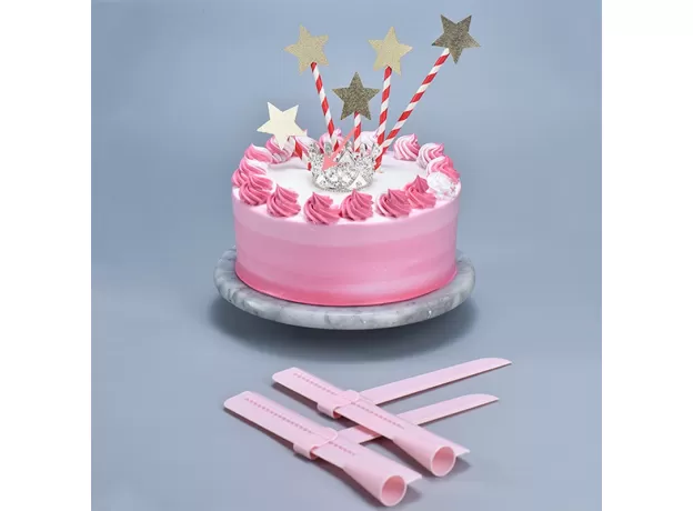 CAKE SCREED ADJUSTABLE HEIGHT SCRAPER EDGE SMOOTHER DIY CAKE DECORATION ACCESSORIES LEVEL ROTATING CAKE