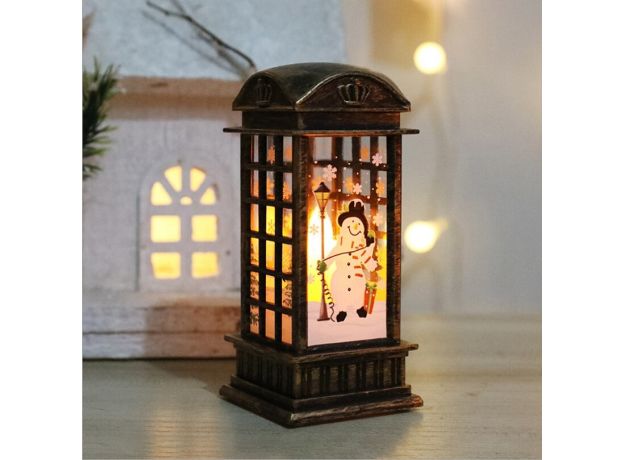 Christmas Decoration Lights 2021 New Year Gift for Child Party Bedroom Table Lamp Bronze Santa Claus/Snowman/Elk