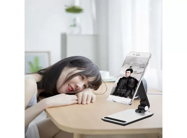 DESKTOP MOBILE PHONE HOLDER STAND FOR SMARTPHONE IPAD ADJUSTABLE TABLET FOLDABLE TABLE CELL PHONE DESK STAND HOLDER