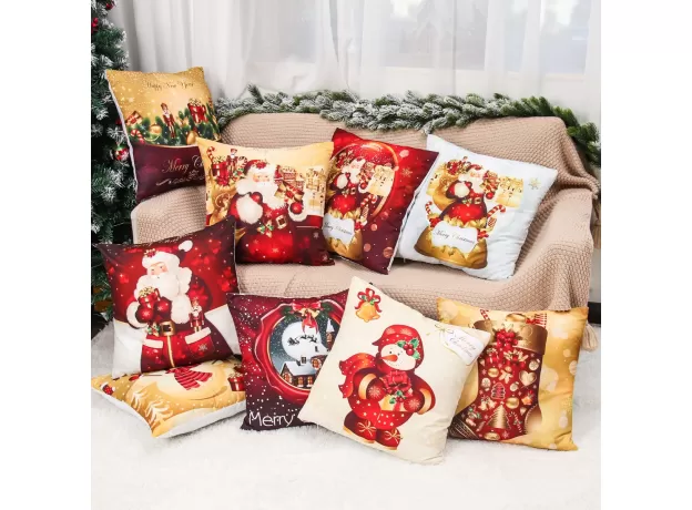 SANTA PILLOWCASE HAPPY NEW YEAR 2022 XMAS GIFTS 2021 CHRISTMAS DECOR FOR HOME MERRY CHRISTMAS