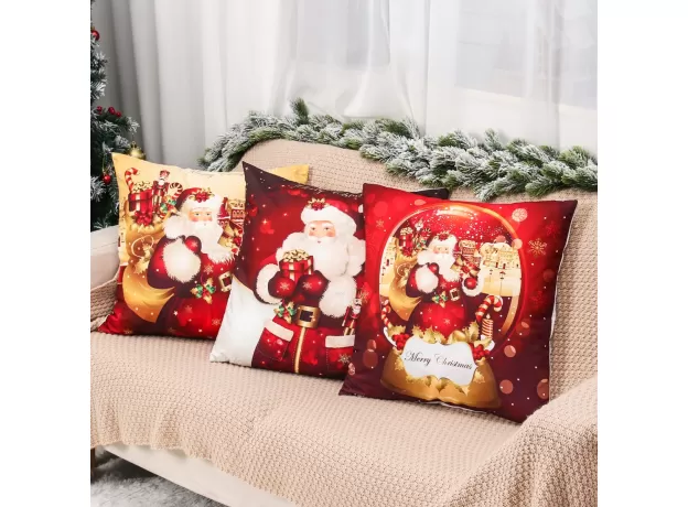 SANTA PILLOWCASE HAPPY NEW YEAR 2022 XMAS GIFTS 2021 CHRISTMAS DECOR FOR HOME MERRY CHRISTMAS