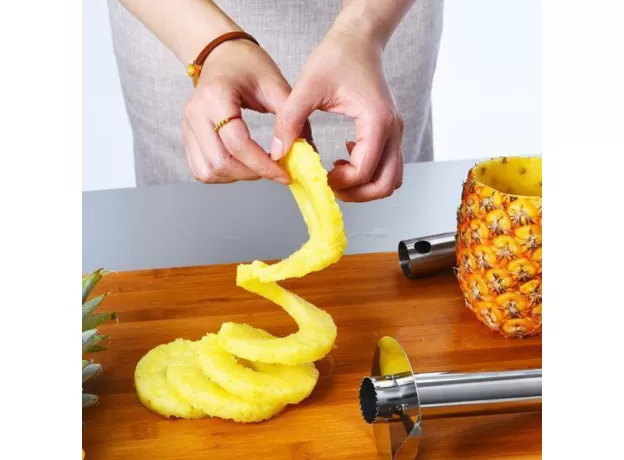 STAINLESS STEEL PINEAPPLE CORER PEELER SLICER CUTTER PINEAPPLE CUTTING  TOOL HOME KITCHEN KNIFE ACCESSORIES