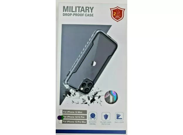 IPHONE 12/12 PRO MILITARY DROP PROOF CASE ARMER SHIELD RUGGED PROTECTION