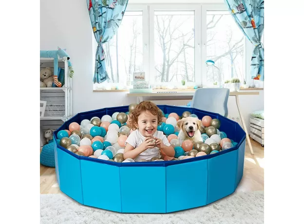 DOG POOL DOG PADDLING POOL DOG SWIMMING POOL, (80 X 20 CM), PUPPY BATHING TUB DO