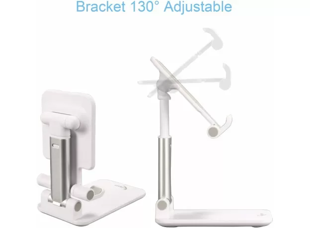 SUONEE PHONE HOLDER, PHONE STAND FOR DESK ANGLE HEIGHT ADJUSTABLE FULLY FOLDABLE