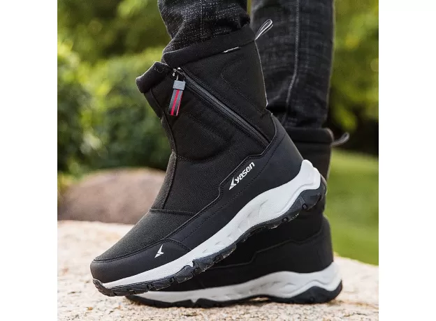 2021 WINTER NEW THICK COUPLE SNOW BOOTS PLUS VELVET WARM SIDE ZIPPER