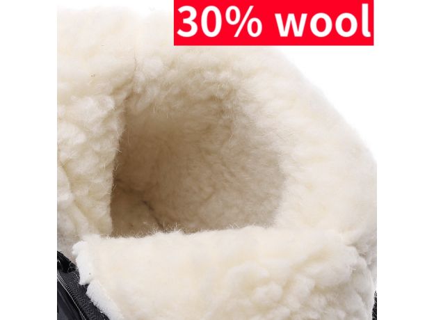 2021 Winter New Thick Couple Snow Boots Plus Velvet Warm Side Zipper