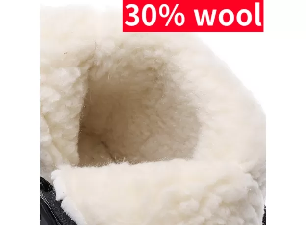 2021 WINTER NEW THICK COUPLE SNOW BOOTS PLUS VELVET WARM SIDE ZIPPER