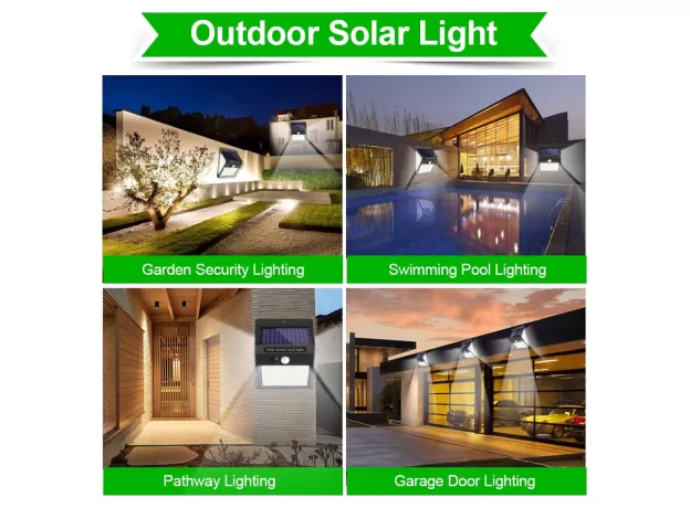 3MODE WATERPROOF 230 LED SOLAR MOTION SENSOR LIGHTS OUTDOOR SUNLIGHT SOLAR POWERED STREET WALL LAMP FOR GARDEN