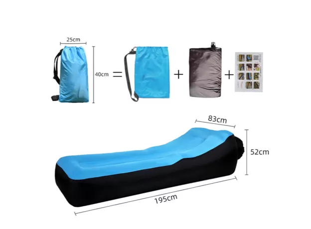 BEACH LOUNGE CHAIR OUTDOOR LAZY INFLATABLE SOFA INDOOR PORTABLE INFLATABLE SOFA CAMPING PAD